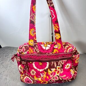 Vera Bradley  Duffle Travel Diaper Bag Carnaby Floral Pattern